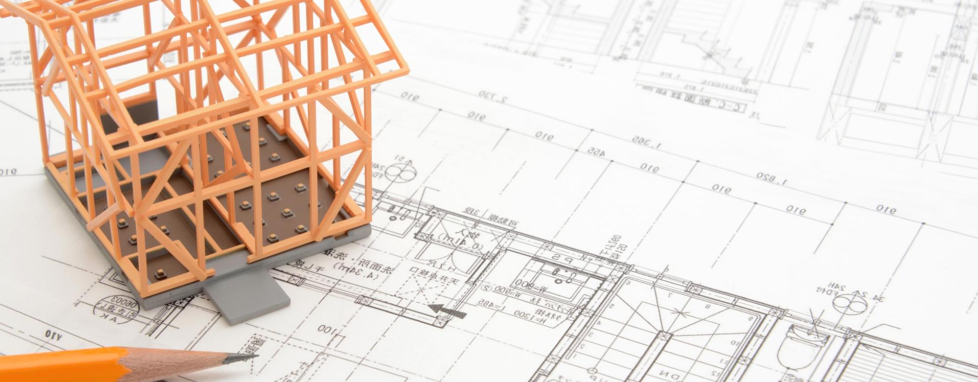Makieta szkieletu domu